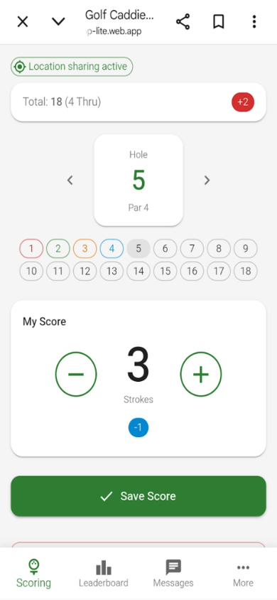 Tracker screenshot 1